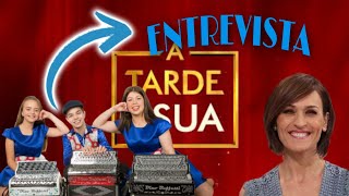 ENTREVISTA COM OS MAROTOS DA CONCERTINA NA TARDE É SUA [upl. by Lessirg43]