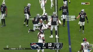 Raiders defense blows up screen play for TFL [upl. by Rednaxela]