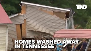 Homes washed away in Tennessee in after math of Hurricane Helene [upl. by Goldfinch268]