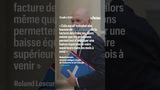 Le gouvernement annule laugmentation du prix de lélectricité prévue ce 1er août [upl. by Andy]