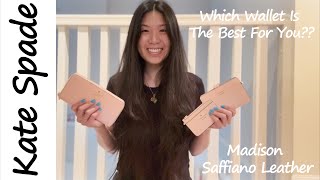 Kate Spade Madison Saffiano Leather Wallets  Haul Time [upl. by Audras280]