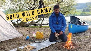 3 Days Solo Canoe Camping and Fishing in the Lake District [upl. by Amat]