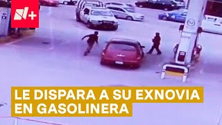 Exnovio balea a mujer en gasolinera policías lo atrapan al instante  N [upl. by Hillel213]