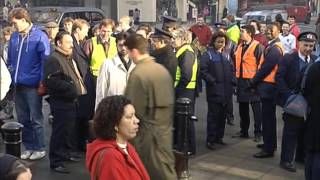 Incident at Charing Cross Station  Thames News Archive Footage [upl. by Farnham545]