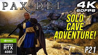 Pax Dei Solo Cave Adventure RTX 4080 4K Solo Gameplay P21 [upl. by Itoyj640]