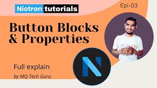 Niotron BUTTON Properties Blocks Tutorial how use niotron builder tutorial Ep3 tech niotron [upl. by Ardnad183]