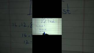 IQ test for number searies IQ testshortsasvabmath [upl. by Lerim137]