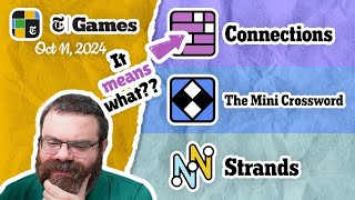 NYT Connections Mini Crossword and Strands  Oct 11 2024 [upl. by Addiel]