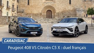 Comparatif  Peugeot 408 VS Citroën C5 X  les berlines françaises se révolutionnent [upl. by Yarised322]