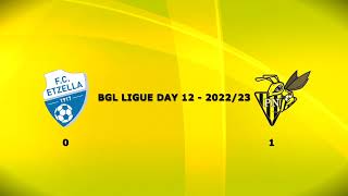 FC PN BGL LIGUE 202223  Day 12  FC Etzella Ettelbruck vs FC PN  01 highlights [upl. by Asir757]