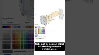 Add Colors to your Onshape Sketches 🖍️  Onshape Quicktip [upl. by Anibur]