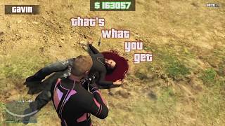 Gavin getting mugged in GTA V  part 3 [upl. by Gnuh]