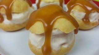 PROFITEROLE ICE CREAM SANDWICHES How to [upl. by Nedi]