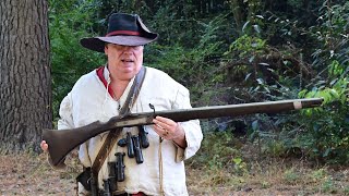 Matchlock Rifle being fired at Jamestown in Virginia  4k Widescreen [upl. by Bonnes]