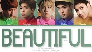 SHINee 샤이니 아름다워 Beautiful Color Coded Lyrics HanRomEng [upl. by Moira373]