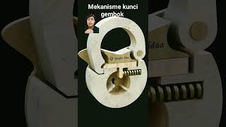 mekanisme kunci gembok kunci padlock puzzle gembok mecanica [upl. by Ramburt]