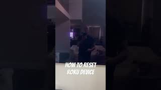 How to reset Roku device roku rokutv [upl. by Neeluqcaj]