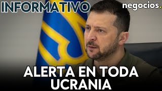 INFORMATIVO Alerta de ataque aéreo en toda Ucrania Zelensky quotmientequot en Davos y sirenas en Israel [upl. by Nylidam]