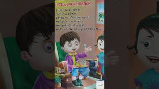 Little Jack Horner  Classic Nursery Rhyme  Kids Poem [upl. by Callie]