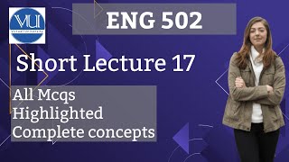 ENG502 Short Lecture 17 Introduction to Linguistics  Virtual University [upl. by Trin357]