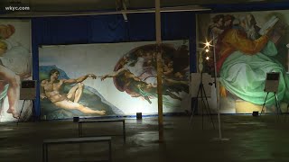 Michelangelos Sistine Chapel Exhibit opens in Mentor [upl. by Morita]