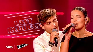 Kobe amp Soraya  Last Request  Battles 1  The Voice van Vlaanderen  VTM [upl. by Assilana]