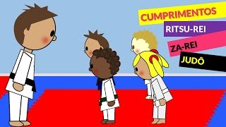 Saudações e Cumprimentos no Judô Judo Infantil RitsuRei ZaRei  Judoquinhas [upl. by Chancey]