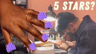 I WENT TO THE BEST REVIEWED NAIL TECHNICIAN IN DUBAI youtube youtuber youtubeshorts [upl. by Drofkcor]