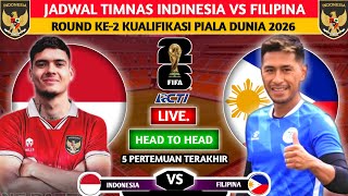 TIMNAS INDONESIA MOVE ON INILAH JADWAL INDONESIA VS FILIPINA KUALIFIKASI PIALA DUNIA 2026 ROUN KE2 [upl. by Jillian]