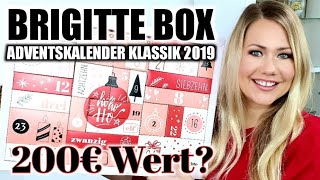 Brigitte Box Adventskalender Klassik 2019  UNBOXING amp VERLOSUNG [upl. by Nanek681]