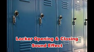 Locker Opening amp Closing Sounds Noises  Film amp Sound Effects No Copyright [upl. by Ecinreb]