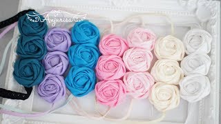 Fabric Rosette Tutorial  DIY Fabric Rosette  Fabric Rosettes [upl. by Cand]