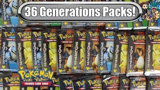 Opening a Generations quotbooster boxquot  36 packs Pokemon TCG unboxing [upl. by Malsi]