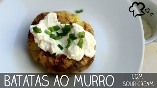 Batatas ao murro com sour cream creme azedo  Brisando na Cozinha 03 [upl. by Lattie950]