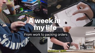 A week in my life  Packing orders working my parttime job and celebrating Halloween [upl. by Lowell]