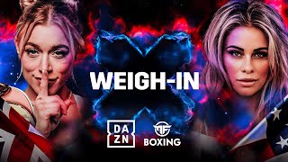 MISFITS X DAZN X SERIES 015 ELLE BROOKE VS PAIGE VANZANT WEIGH IN LIVESTREAM [upl. by Shlomo518]