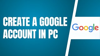 How To Create A Google Account In Pc  Make A Google Account in Laptop [upl. by Sakovich]