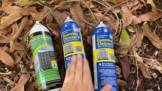 Web AC Coil Cleaner vs AC Safe Foaming Cleaner [upl. by Aikemat]