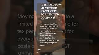 WHEN to transfer property into a company ❓ What to take into account [upl. by Anirazc166]