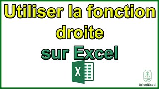 Comment utiliser la fonction droite sur Excel [upl. by Swope108]