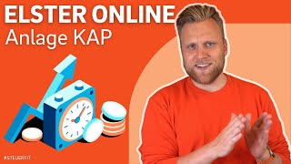 Anlage KAP in ELSTER online  ELSTER online Tutorial zur Steuererklärung 2022 [upl. by Eniffit512]