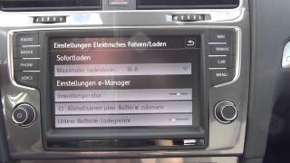 VW e Golf Teil 1 Auswahlfunktion gezeigt [upl. by Elorac743]