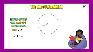 Circumference given Radius using Diameter Formula pt 1 [upl. by Shepley]