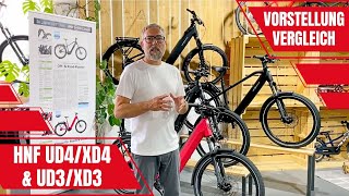 HNF Nicolai UD4XD4 vorstellung amp vergleich UD3XD3 All TerrainEco Touring EBike 2023 Test Enviolo [upl. by Nosnorb]