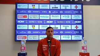 🎤 Conferenza Roberto Pirrello post gara Gubbio  Pontedera [upl. by Eneleahs]