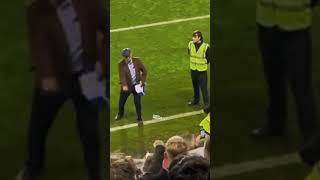 Oldham Athletic Owner Frank Rothwell fist pump celebrating the Fa Cup win against Tranmere oafc [upl. by Nagol480]