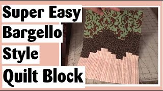 Easy Bargello Style Quilt Block Tutorial [upl. by Nosnhoj203]