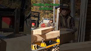 Handling Big Wood are You Up for the Challenge sawmill [upl. by Ras]