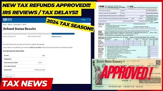 2024 IRS TAX REFUND UPDATE  Refunds Approved Tax Return Delays Income Review IRS Notices [upl. by Nilkcaj]