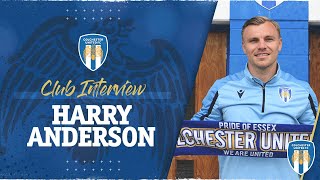 Interview  Harry Anderson On Signing Permanently With Colchester United [upl. by Pease]